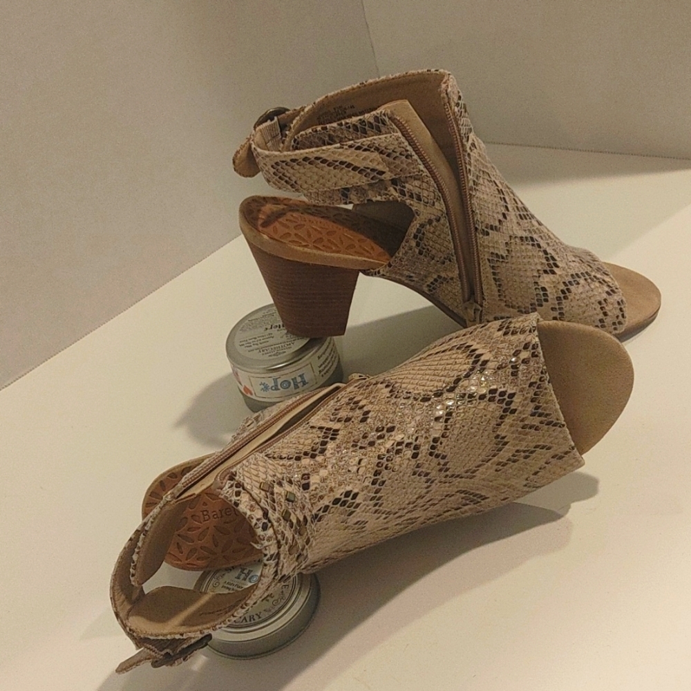 BareTraps 3" Snake print Sandal Boot